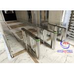 Waist Height Safety Pedestrian Turnstiles 900mm Passage Access Control Door for sale