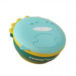 Leakproof Microwave Suction Bowl With Lid Dinosaur Design Bowl Silicone for sale