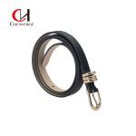 Zinc Alloy Buckle Women'S Thin Waist Belt Resort Casual Style Color Changeable for sale