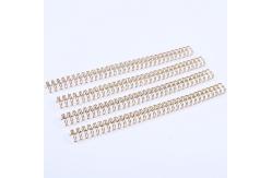 China Metal Spiral Book Double Loop Binding 34 Loops Electroplated supplier