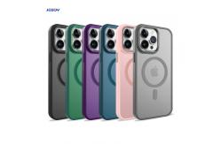 China Translucent Matte Magsafe Phone Wallet Shockproof Anti Fingerprint supplier