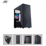 Micro ATX cpu Computer Cabinet RGB Light 12CM With Full Acrylic Panel