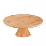 OEM/ODM Highly Bamboo Round Decorative Tray for Wedding Party Modern Style Snack Cake for sale