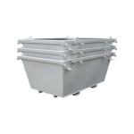 Galvanised Crane Bin Forklift Attachment Forklift Hopper Dumpster for sale