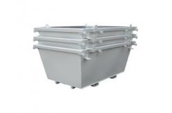 China Galvanised Crane Bin Forklift Attachment Forklift Hopper Dumpster supplier