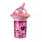 Cartoon Themed Leak-Proof Water Bottles With Straw UFO Designs Pink for sale