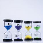 Customized Small Hourglass Sand Timer 1 Minute 3 Minutes 15 Minutes 30 Minutes for sale