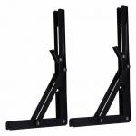 Space Saving Collapsible Shelf Bracket Heavy Duty Folding Bracket for Table Work Bench for sale