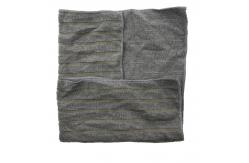 China Eight Grid Rigid Wire Microfiber Cleaning Cloth Warp Knitting Grey supplier