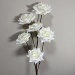 Fake Flower Simulation Flower 6 Head Rose Bundle Home Living Room Decoration Photography Props Wedding Wedding Simulation Flower Wholesale for sale