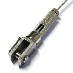 Adjustable Cable Suspension Kits Wire Gripper Ceiling Fixing Top Panel Clamp for sale