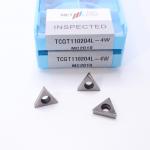 Low Alloy Steel Workpiece Finish Inserts In 4W Chip Breaker With TCGT11 Cermet CNC Turning Inserts for sale
