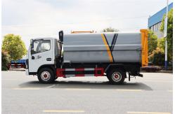 China 4x2 Drive 6CBM Dongfeng Waste Compactor Truck With Back Mounted Bucket supplier