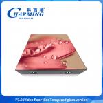 4K Wedding Dance Floor SMD1921 P3.91 LED 3D Interactive Effect Gob Craft Luminous RGB Full Color Glass Material LED Video Floor Tile for sale