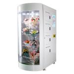Touch Advertising Screen 19in Flower Vending Machine With Transparent Shelf for sale
