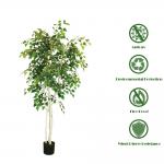 Factory Handmade Artificial White Birch Bonsai With Real Bark For Landscaping Decorative And Courtyard Decoration for sale