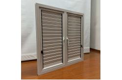 China Frame Surface Treatment Powder Coating Aluminum Louver Window With Invisible Function supplier
