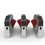 Smart Fingerprint Access Control Flap Turnstile Entrance Pedestrian Turnstile for sale