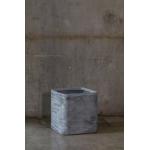 5inch Grey Square Plant Pots , Grey Square Plant Pots Indoor Outdoor for sale
