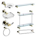Satin Bath Accessories Mounting Kit ODM Wall Install Modern Sanitary Fittings for sale