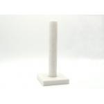 White Stone Paper Towel Holder , Marble Paper Towel Stand Square Base for sale