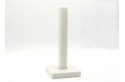 China White Stone Paper Towel Holder , Marble Paper Towel Stand Square Base supplier