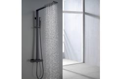 China constant temperature Black sprayed Nordic Rain Shower Faucets supplier