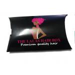 Custom Branded Pillow Boxes Packaging Design For Hair Extension for sale