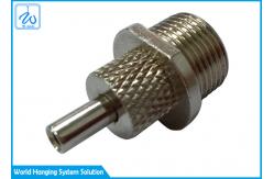 China Aircraft Cable Hanging Systems Cross Knurled Cable Wire Gripper With Male Thread supplier