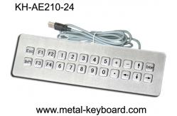 China SUS304 Brushed IP65 Waterproof Computer Keyboard 24 Keys Water Resistant Keyboard supplier