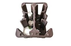 China Polyethylene Plastic Adjustable Dish Caddy Conveniently Transport Store Plates supplier
