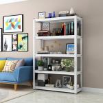 Black White Waterproof Powder Coated Steel Bookshelf for sale