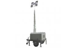 China Diesel LED Lighting Towers With 8m Electric Mast For Emergency Rescue Lighting supplier