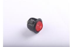 China Red Green Blue Illuminated Round Rocker Switch , Round On Off Switch 16A250V 10A250V supplier