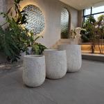 Hand Carved Reinforced Clay Planter Modern Style For Indoor And Outdoor Gardens for sale
