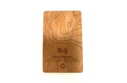 China  1K Engraved NFC Wooden Business Cards Digital Printing supplier