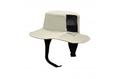 China Foldable Big Brim Plain Boonie Hat Cotton Custom Bucket Hats With String supplier