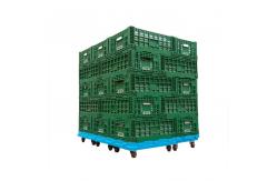 China Supermarket Portable Plastic Folding Crate For Fruit Vegetable supplier