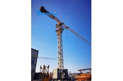 China Fixed Base Flattop Luffing Boom Tower Crane Factory supplier