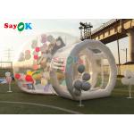 0.6mm PVC Bubble Bounce House Room Inflatable Clear Domes Customize for sale