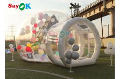 China 0.6mm PVC Bubble Bounce House Room Inflatable Clear Domes Customize supplier