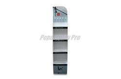China 4 Shelf Cardboard Pop Point Of Purchase Displays 10 Hooks Simple Structure supplier