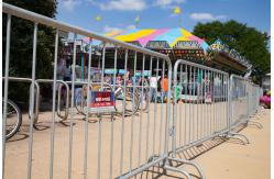China Temporary Road Crowd Control Barrier Fence Systems / Line Control Police Barriers supplier