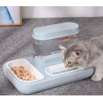 Pet Ceramic Automatic Cat Water Bowl With Extra Food Feeder for sale