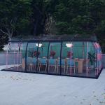 Aluminium Frame 10x10 Bubble Tent House ROSH Transparent Dome House for sale