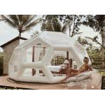 0.6mm PVC Inflatable Jungle Bubble Lodge Tent Football Shape for sale