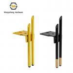 Custom Furniture Sofa Feet Black Gold Round Tube Three Leg Metal Leg Chopsticks Table Leg Accessories for sale