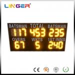 Commercial Led Cricket Scoreboard , Electronic Sports Scoreboard IP54 / IP65 Waterproof for sale