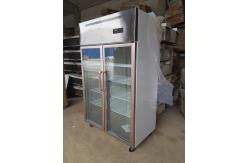 China 220V Double Door Fridge Freezer Commercial 1.2m Double Temperature supplier