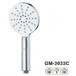 Roundface Handheld Bathroom Shower Head Polished Chrome With Touch Button